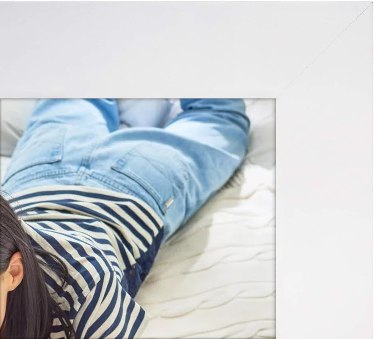 , 4X6 Double Hinged Picture Frame, Two Photo Folding Frames, for Wedding Family Pictures Collage (White, Double, 4X6)