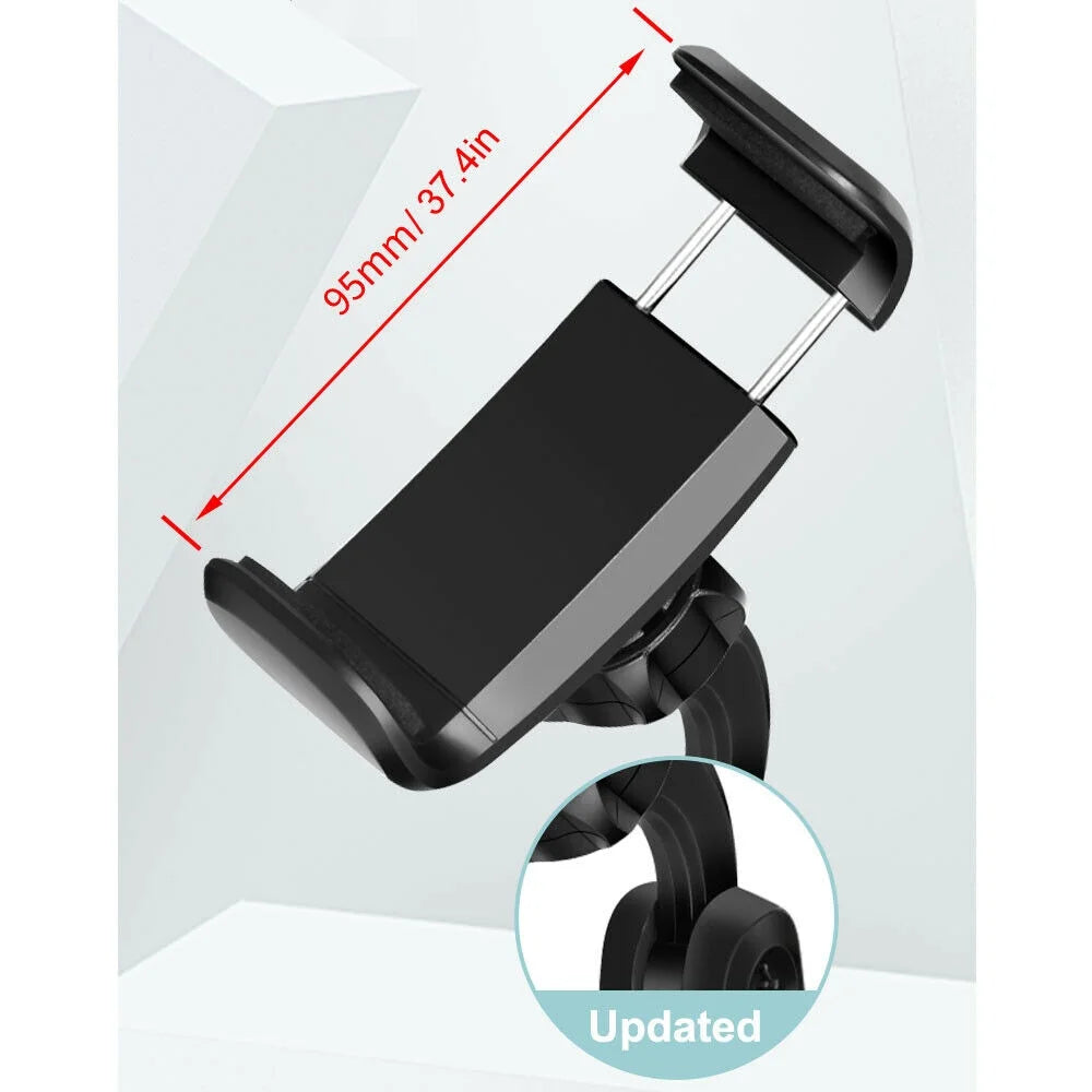 360° Adjustable Desktop Cell Phone Stand , Stabilize Stand Holder for Mobile Phone (All Size) , Black