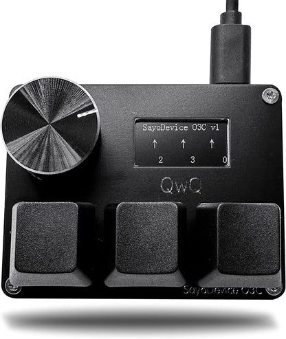 Sayodevice OSU O3C Rapid Trigger Hall Switches - Magnetic Keyboard with Knob and Screen