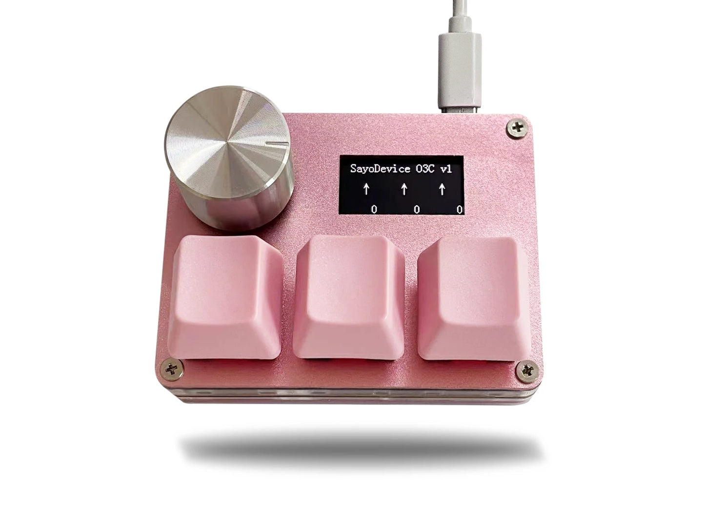 Sayodevice OSU O3C Rapid Trigger Hall Switches - Magnetic Keyboard with Knob and Screen