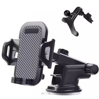 Car Phone Holder Car Dashboard Windshield Phone Holder Suction Cup Hands-Free Car Phone Holder Vent Clip Phone Holder Accessory