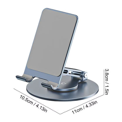Adjustable Phone Stand 360 Degree Rotating Adjustable Foldable Aluminum Alloy Stand anti Slip Phone Holder Cradle Dock Thick