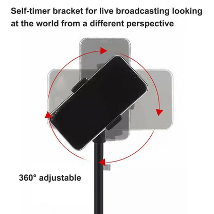 360° Adjustable Desktop Cell Phone Stand , Stabilize Stand Holder for Mobile Phone (All Size) , Black